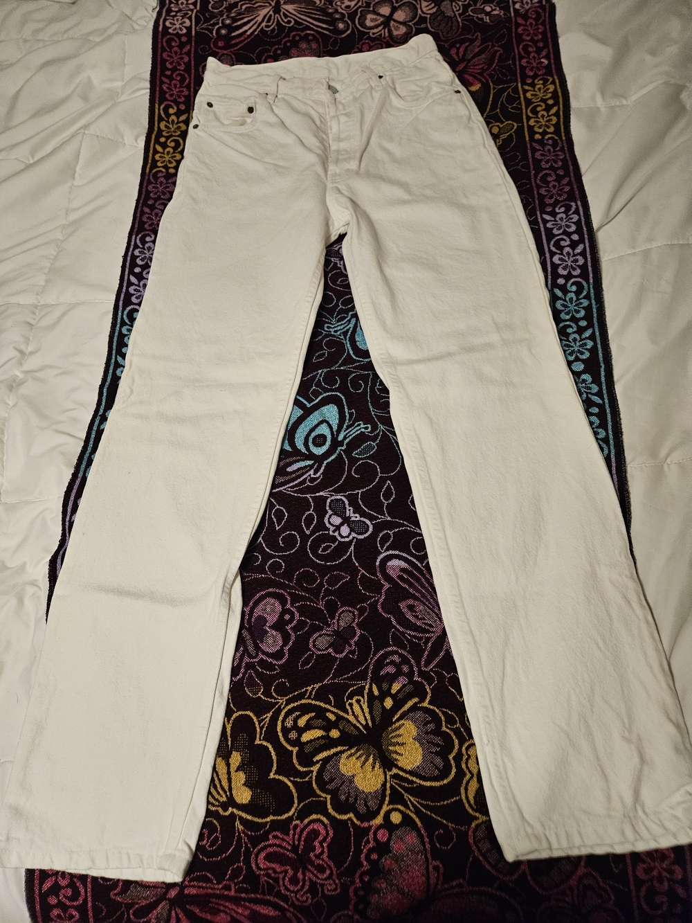 Levi's Men's 501 Original White Jeans